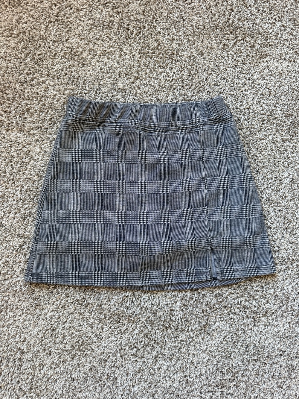 Classic Girl’s Plaid Mini Skirt - Gray